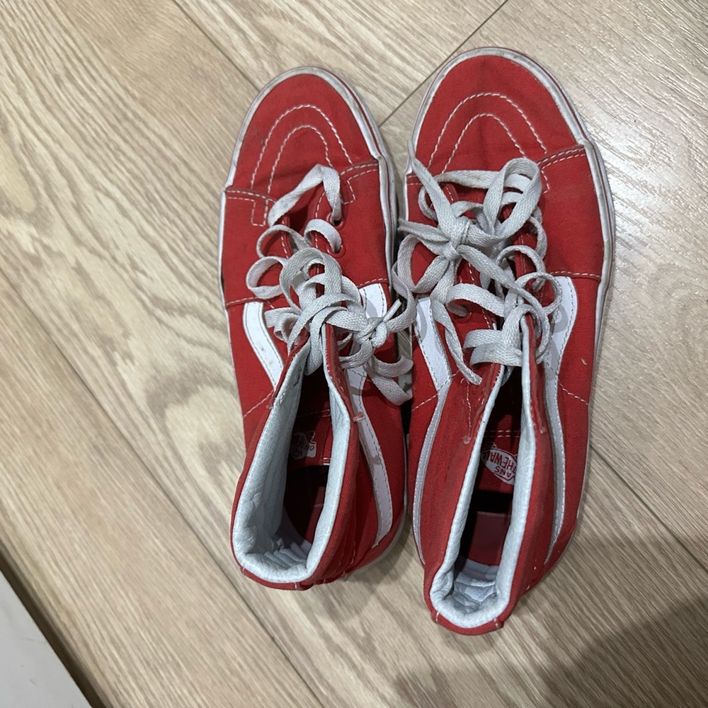 VANS red high tops
